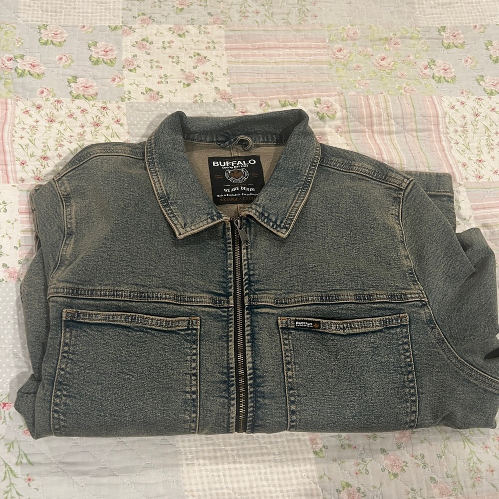 Jett Men's Zip-Front Denim Jacket